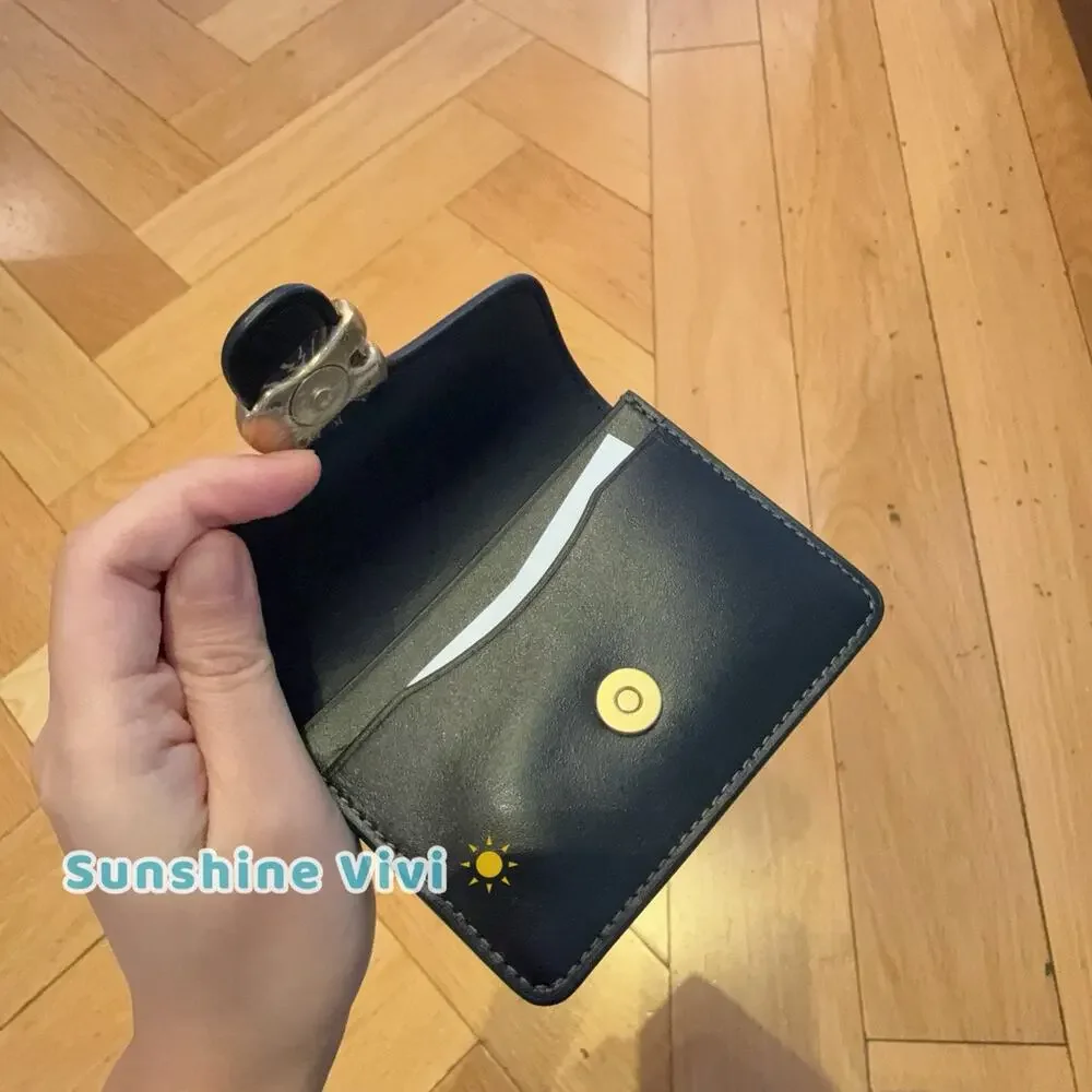 NWT Coach TABBY CARD CASE Cft14 black Leather